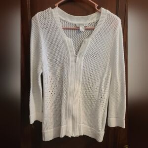 Christopher & Banks Zip Up Cardigan- Size Medium